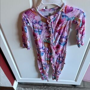 Pink Cupcake Print Kids Footie